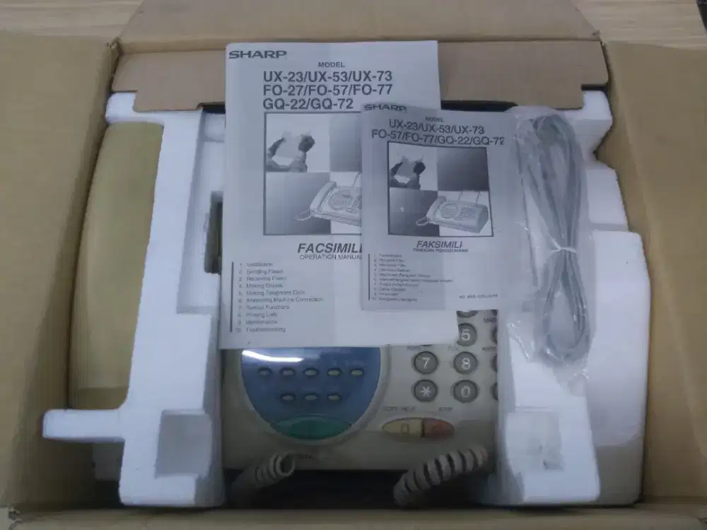 Murah SHARP FO-57 Facsimile Kondisi ON Normal dan Lengkap dr Baru