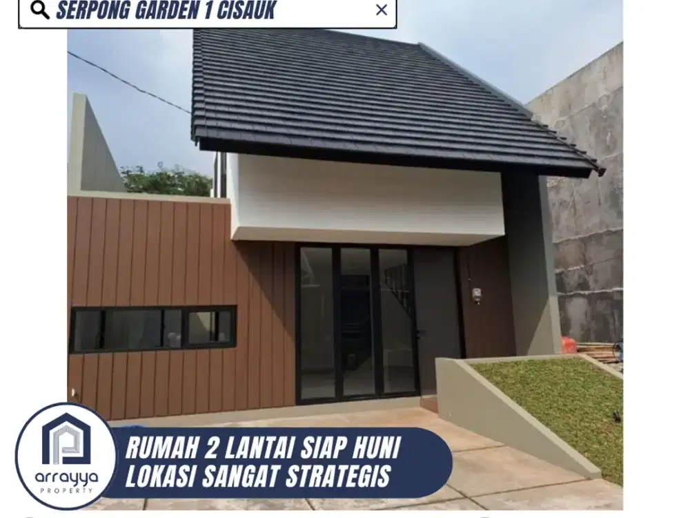 DIJUAL RUMAH BARU SIAP HUNI DEKAT BSD CITY DI SERPONG GARDEN 1 CISAUK (GL121)