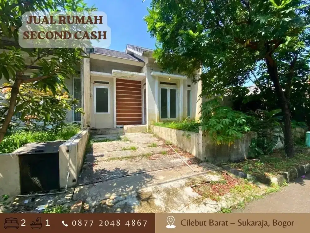 Jual Rumah CASH HOOK POJOK LT181 dkt Stasiun di Cilebut Residence