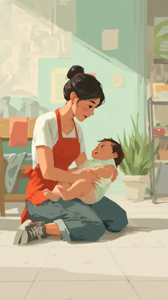 saya sedang mencari pekerjaan baby sitter pulang pergi