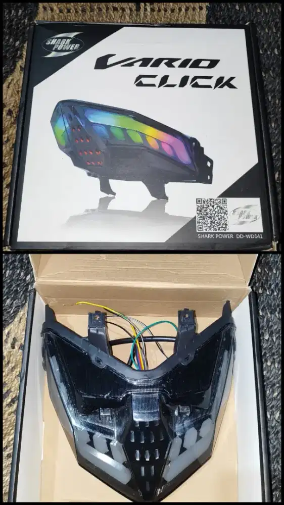Stoplamp RGB Vario 125/150 LED Merk Shark Power Like New