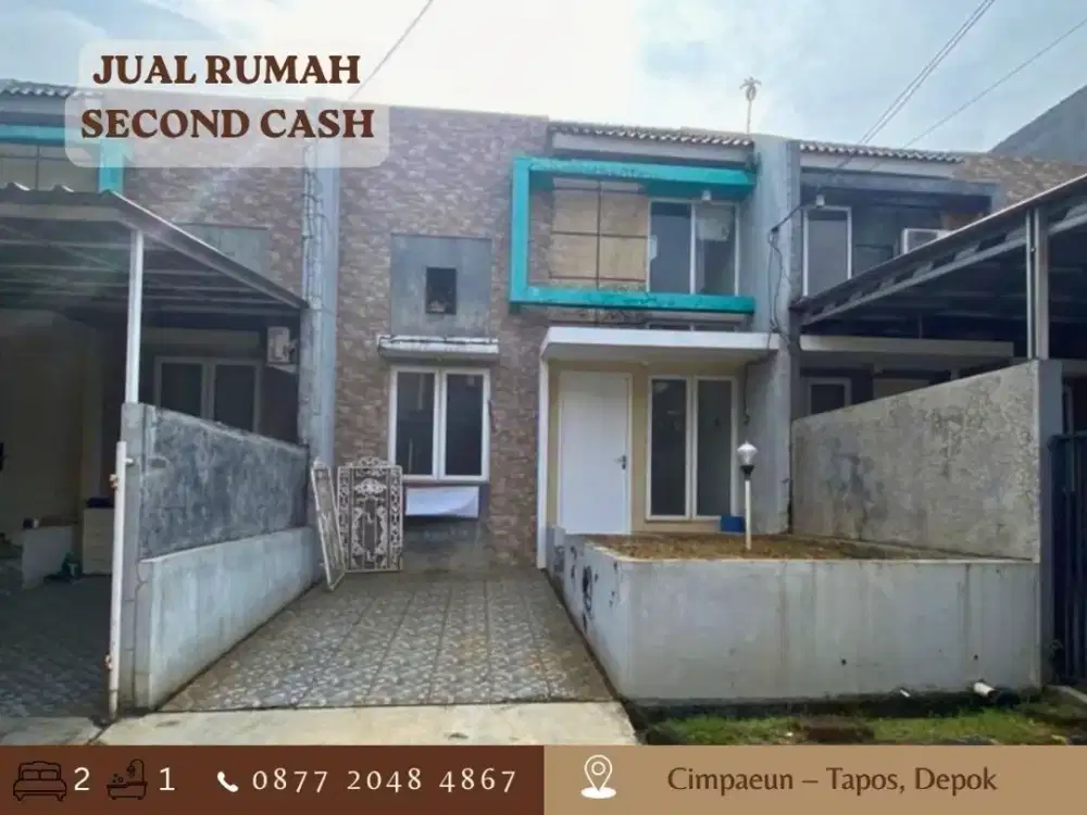 Rumah Dijual CASH LT90 di Perum Permata Cimanggis Depok dkt Tol