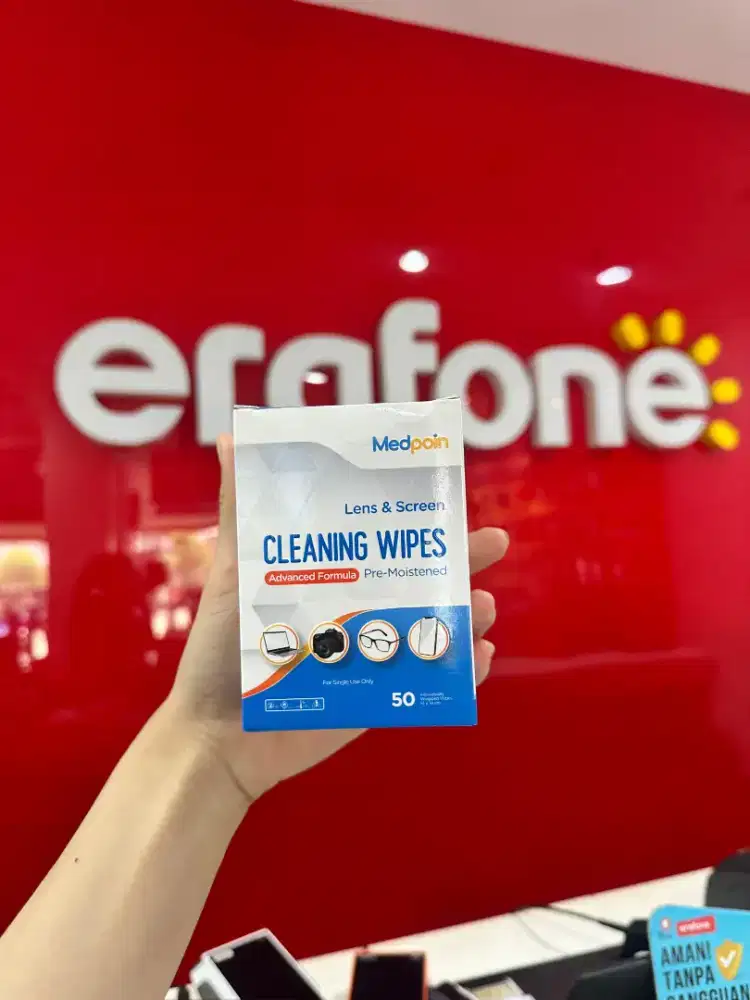 Medpoin lens and screen cleaning (50 pcs) layar auto bening kayak baru