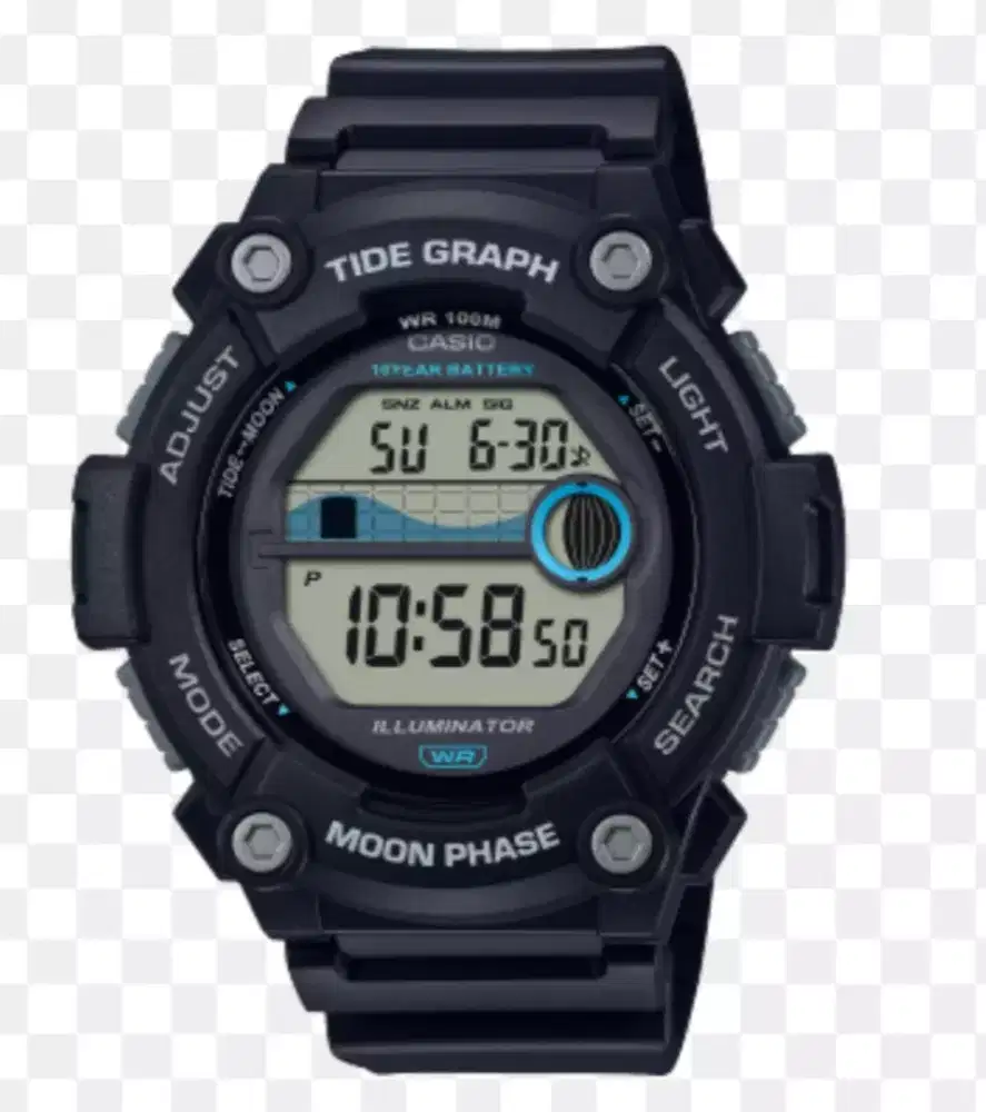 CASIO Moon Phase and Tide Graph