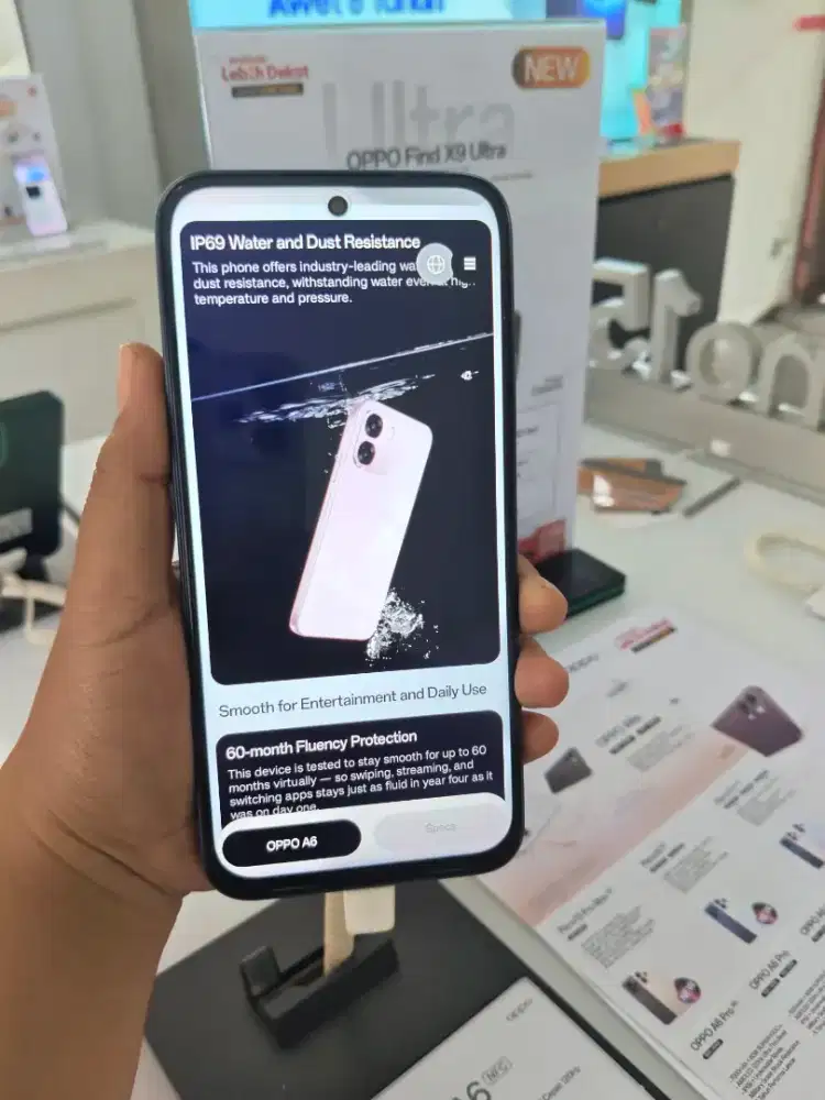 Oppo A6 series pink Blue