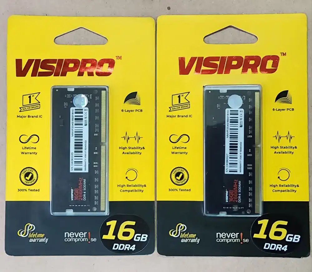 Memory Ram Visipro 16GB DDR4 PC 2666 SODIMM Laptop