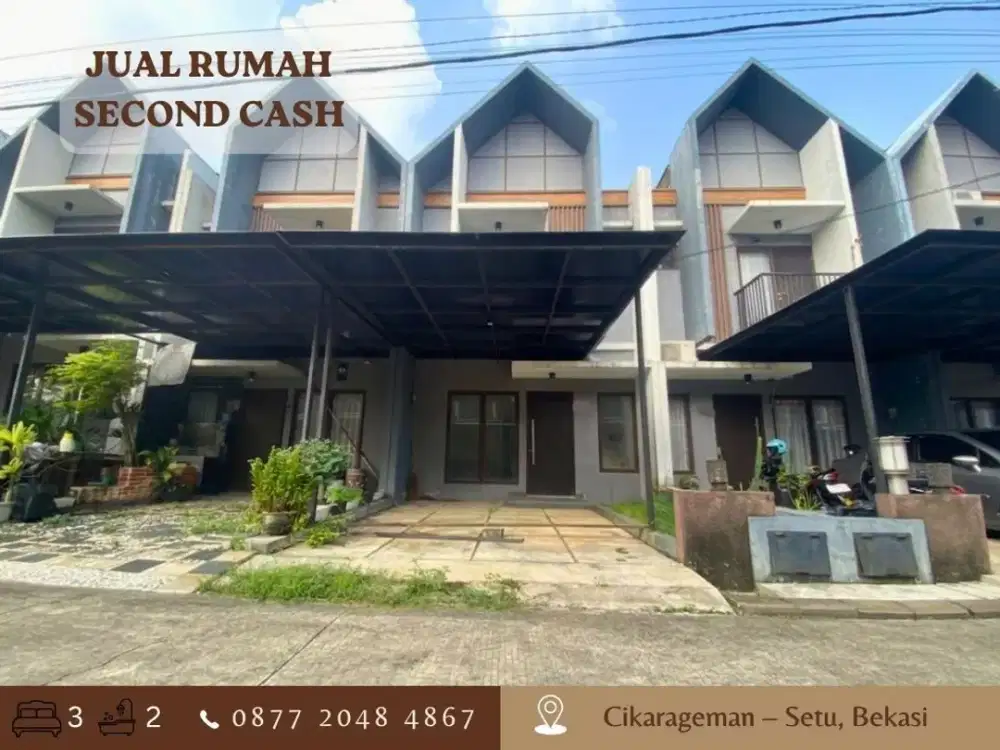 Jual Rumah CASH 2LT MURAH 590JT di Perum Harvest City Bekasi dkt Tol