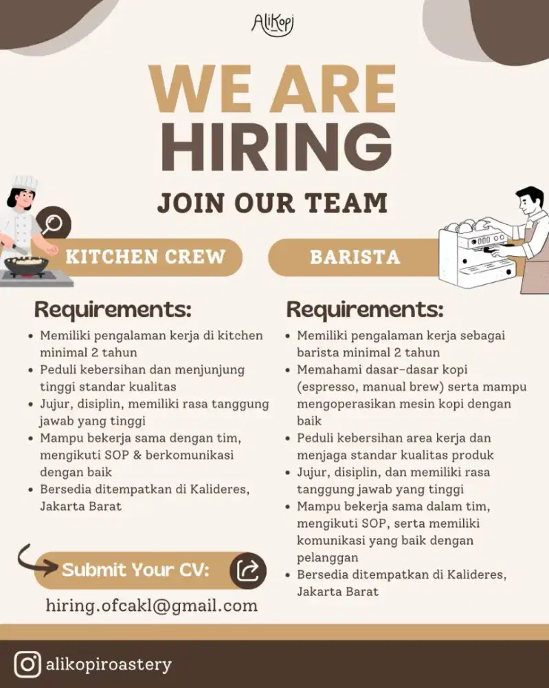 Bagian line cook / cook