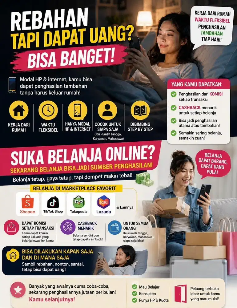 Dibutuhkan orang yang suka belanja online!!