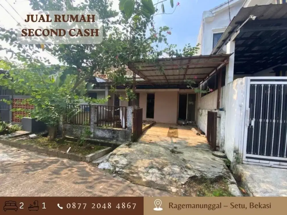RUMAH CASH MURAH LT105 405JT di Bekasi Perum Harvest City dkt Tol