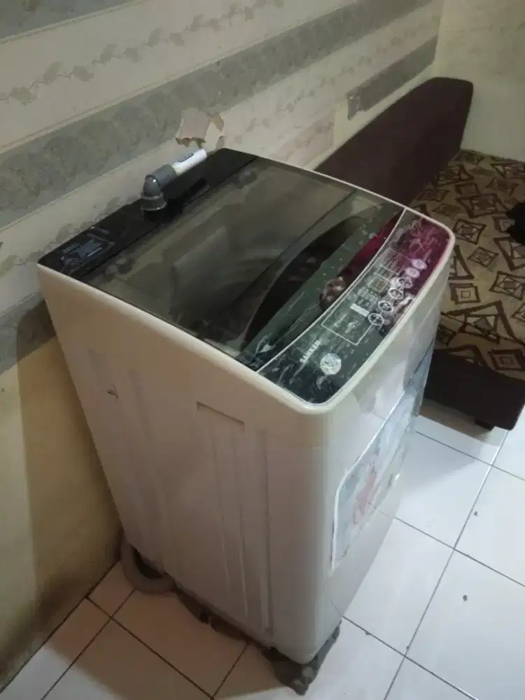 Mesin cuci 1 tabung digital sudah touch merk sanken tipe 866 DX-TOR