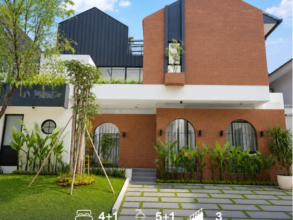 Hunian Cantik 3 Lantai Hadap Utara di BSD City