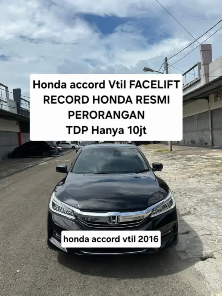 Honda accord 2016 vtil dp10jt 2017 hitam 2015 facelift