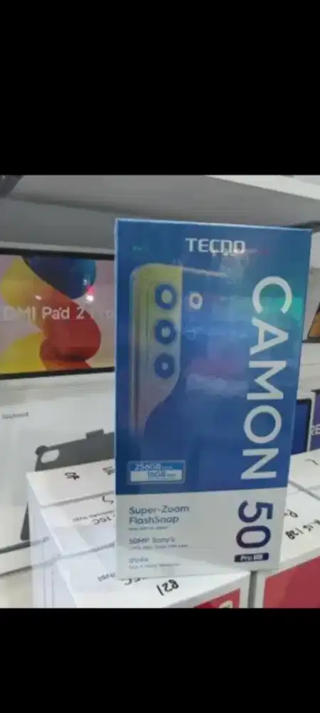 Tecno camon 50 pro ram 12gb 5G dan8/256 garansi resmi