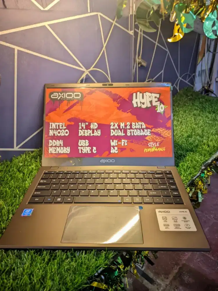 AXIOO HYPE INTEL CELERON RAM 8GB SSD 256GB SIAP PAKAI