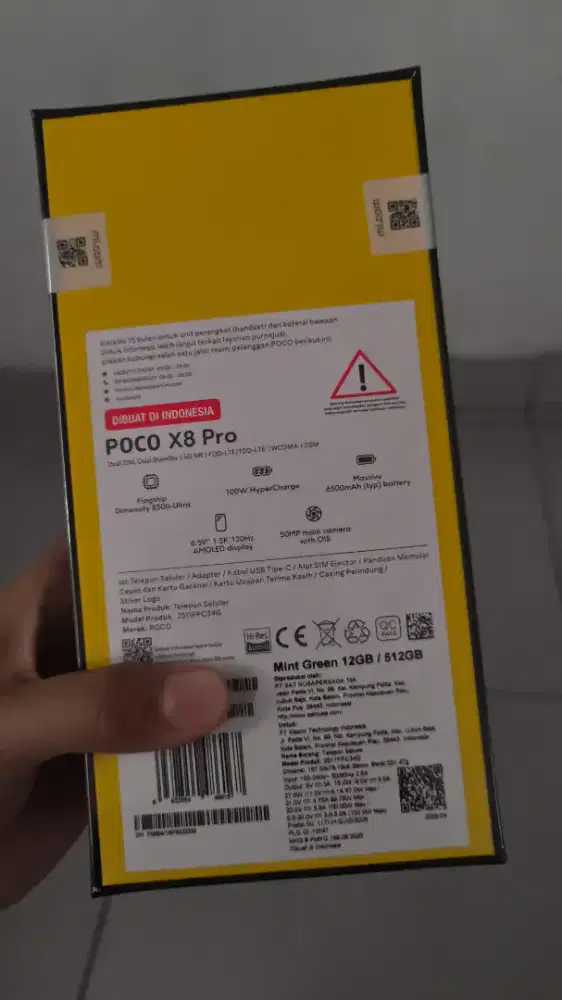 POCO X8 PRO 12/512 NEW SEGEL ORI