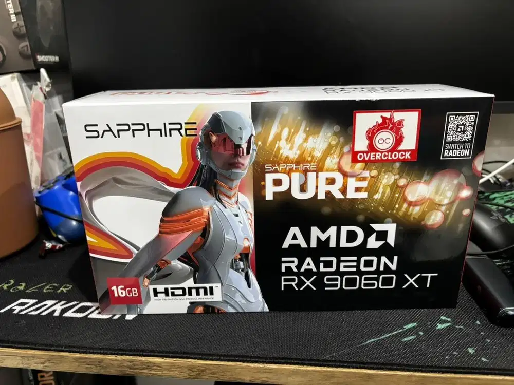 Sapphire Pure RX 9060 XT 16gb NEW garansi enter komputer