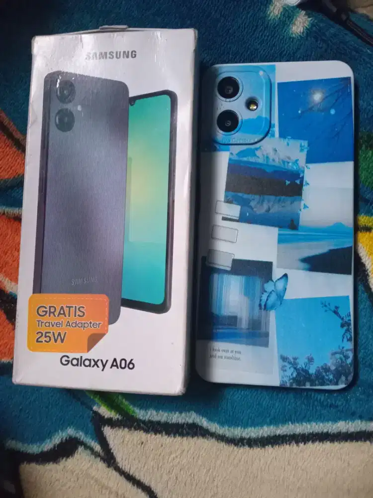 Samaung a06 4/64gb mulus komplit tinggal pake