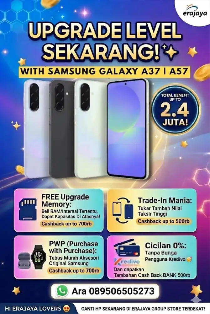 Samsung Galaxy A57 - Garansi Resmi & Bonus Melimpah!
