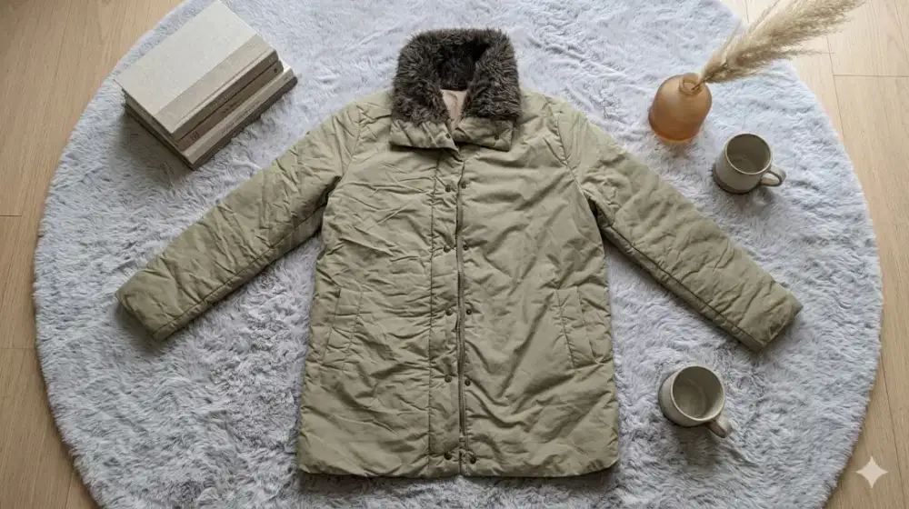 Jaket mantel bulu