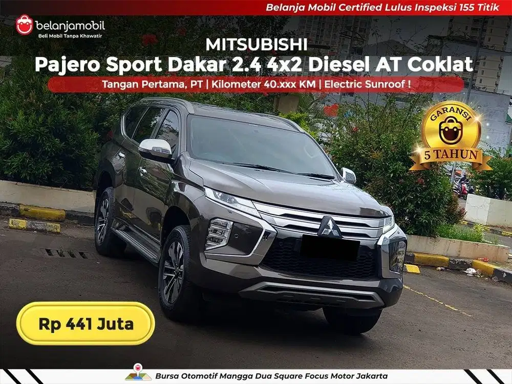[ GARANSI 5TH ] Mitsubishi Pajero Sport Dakar 2.4 Sunroof 2021/2022