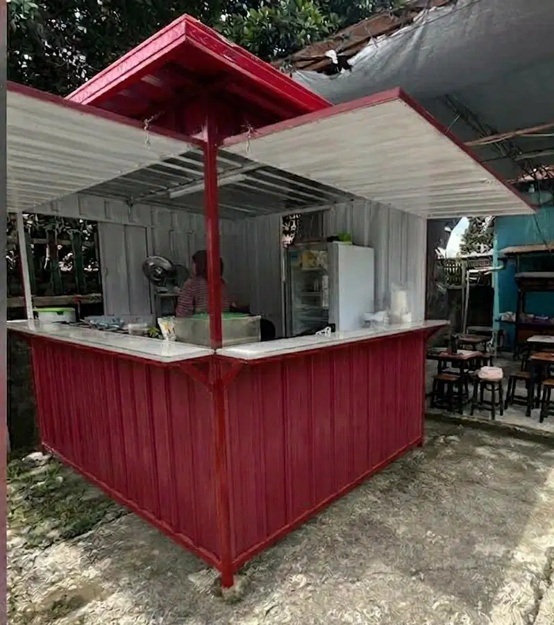 Dijual cepat booth container