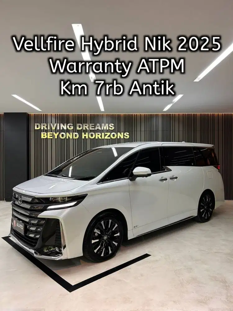Toyota Vellfire 2.5 HEV Hybrid 2025 VIP Putih Km7rb B777ABH