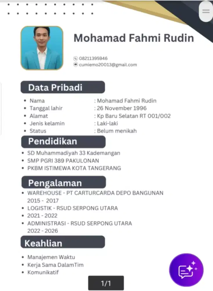 CARI PEKERJAAN administrasi atau warehouse