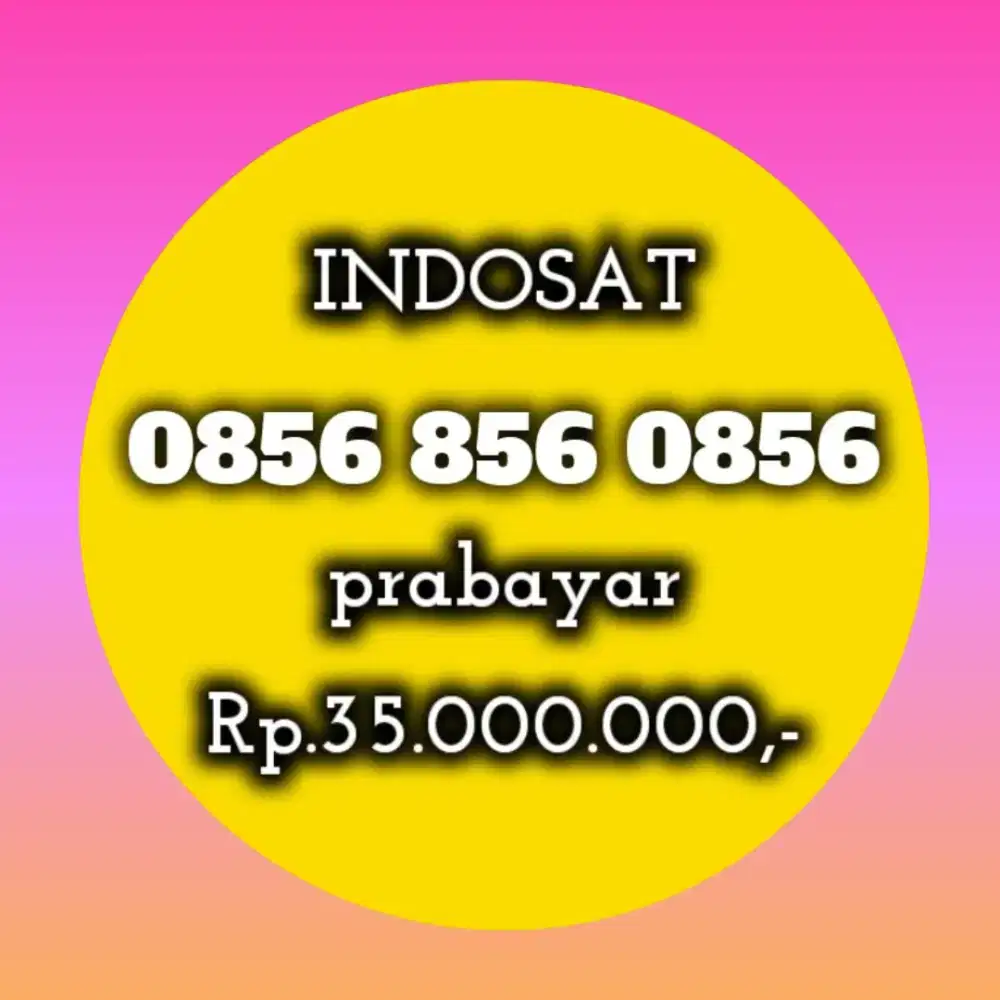 nomor cantik indosat operator