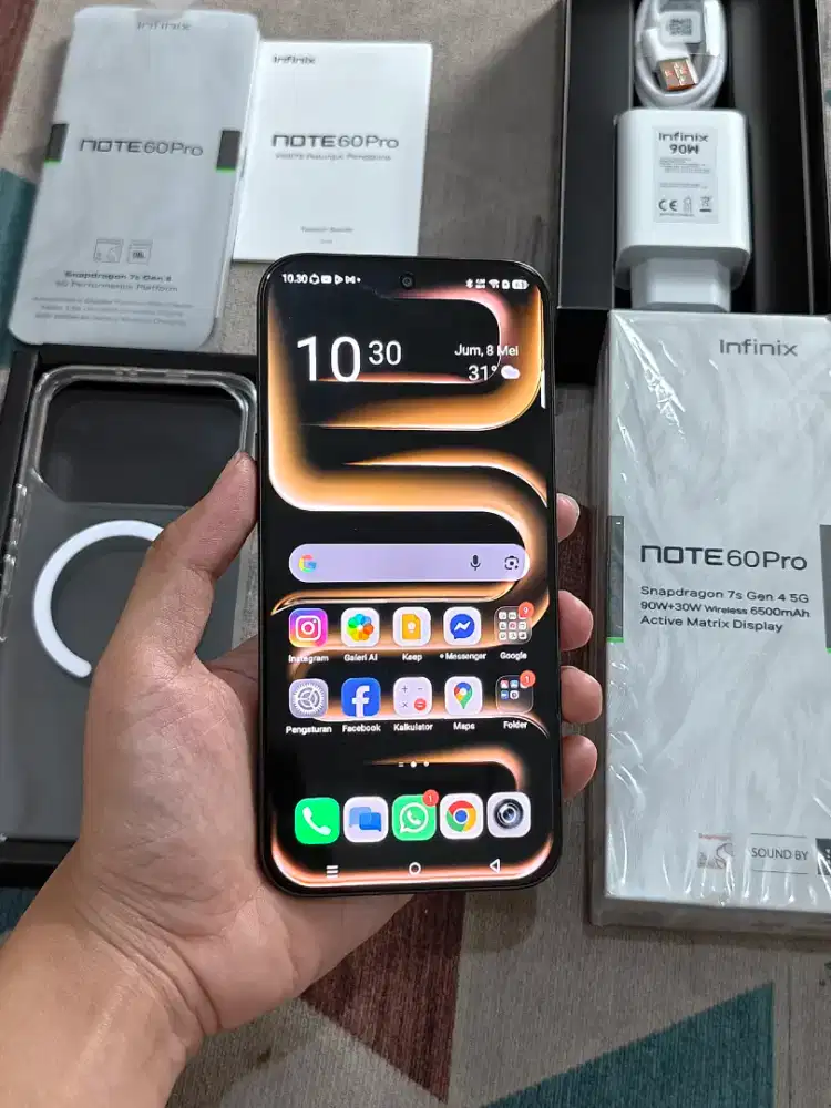 infinix note 60 pro 8/256 belum ada seminggu