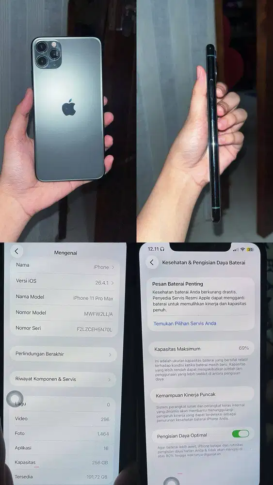 Iphone 11 PRO MAX 256GB ex INTER