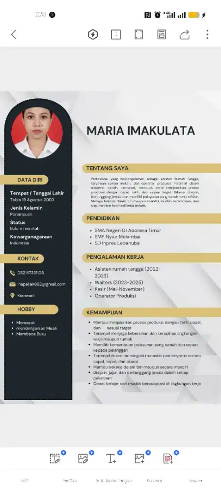 Info lowongan kerja
