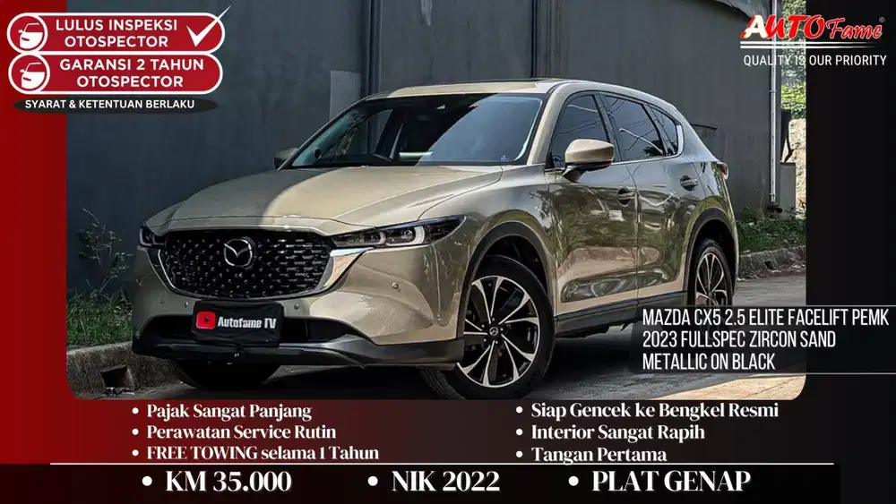 Mazda CX5 2.5 Elite Facelift NIK 2022