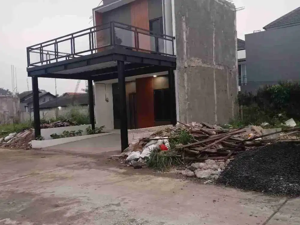 Hunian cluster cakep lokasi pinggir jalan raya utama jatiwarna 5menit ke tol JORR jatiwarna