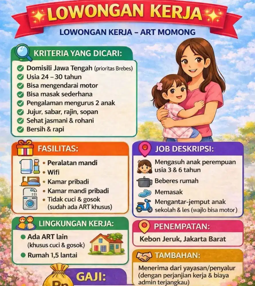Mencari ART menginap