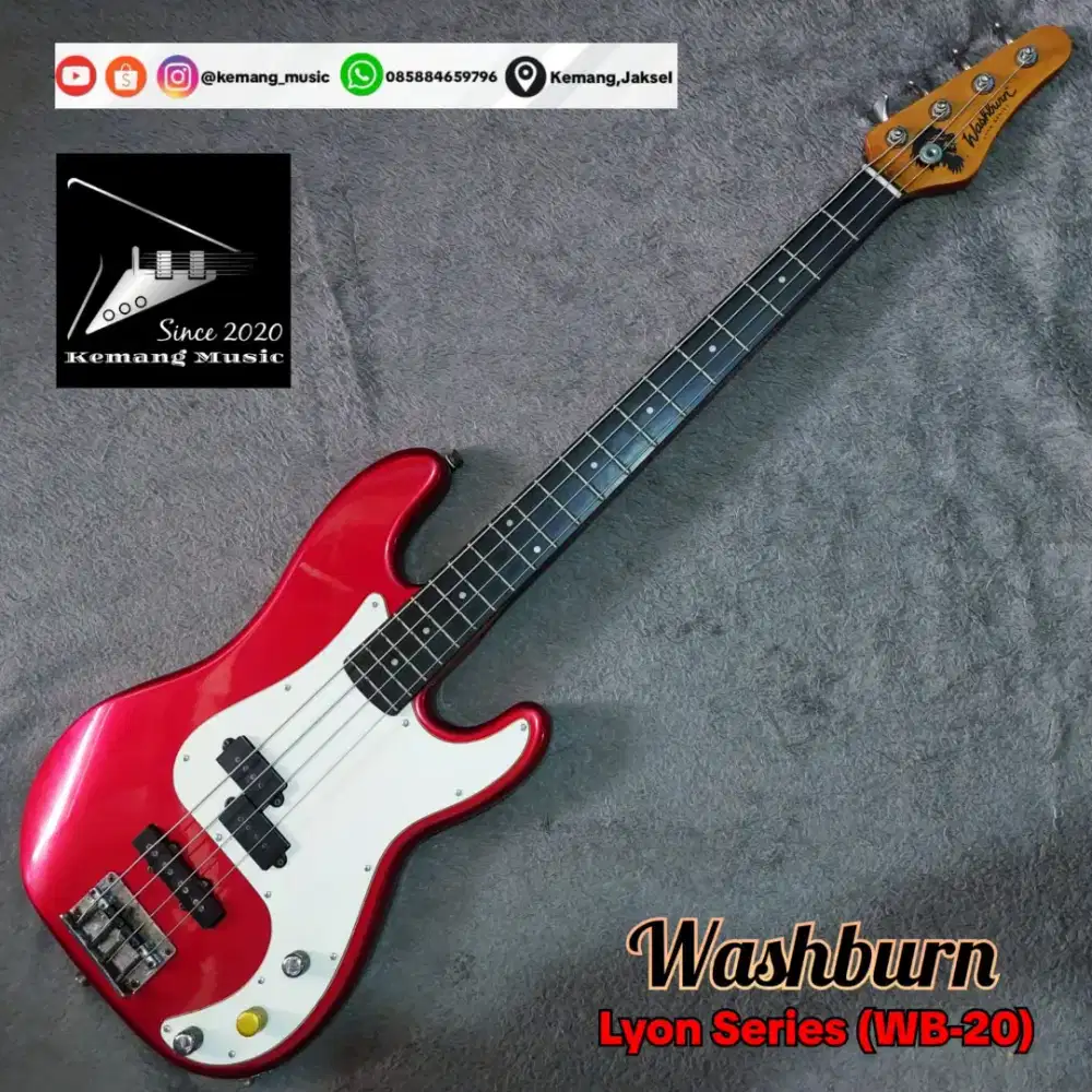 Bass elektrik Washburn Lyon series precision bass no squier fender