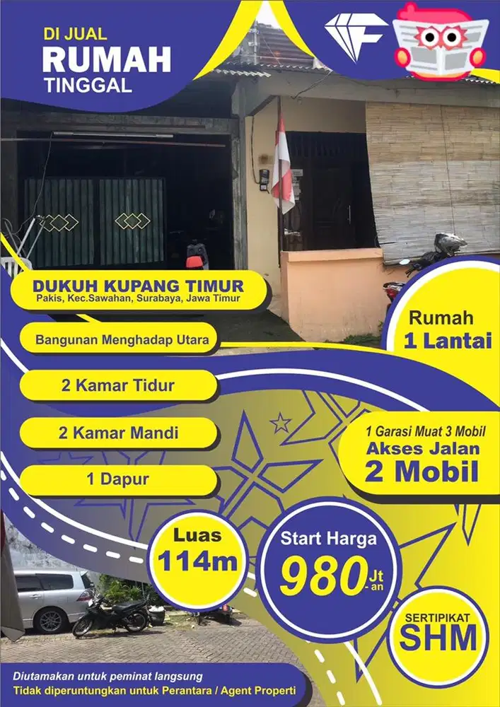 Dijual cepat Rumah Akses Mobil Salipan