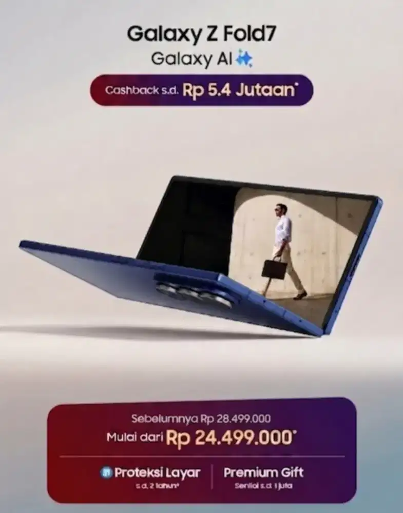 Kredit Samsung galaxy Zfold7 gratis 2xcicilan