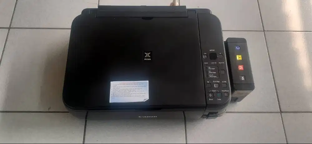 Printer Canon Pixma MP287 all in one print + infus Sistem