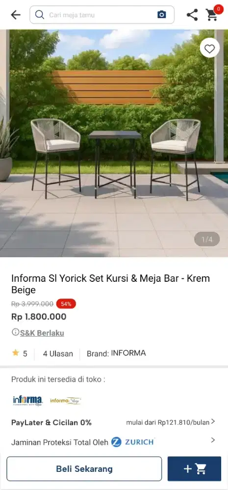 MEJA SANTAI INFORMA