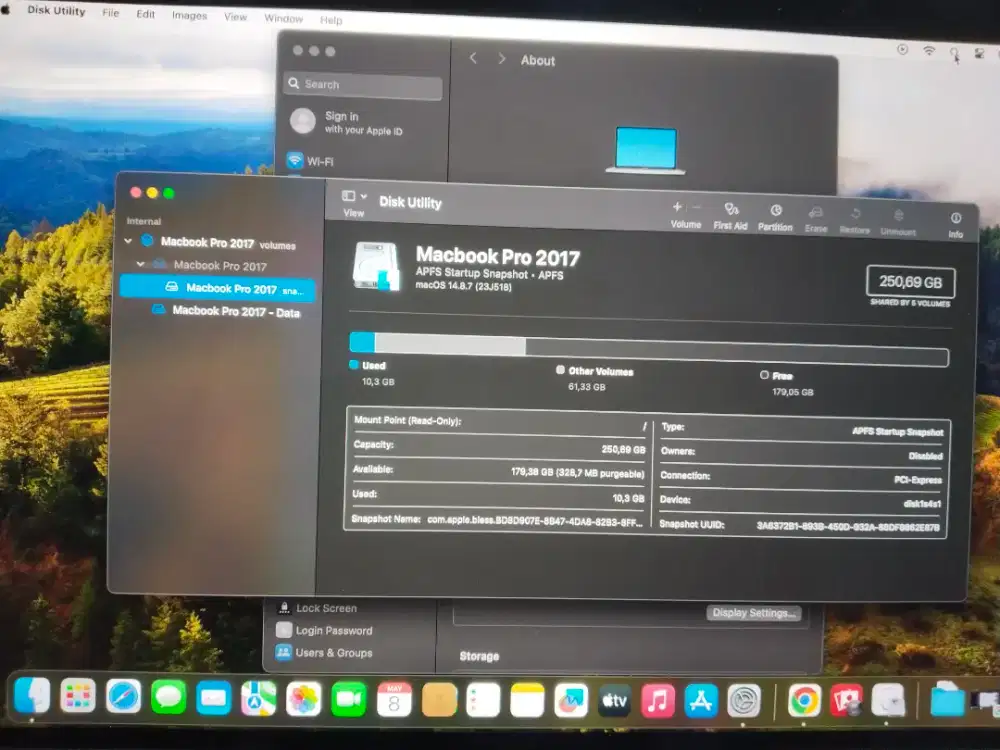 MACBOOK PRO 2017 8/256 (NON TOUCHBAR)