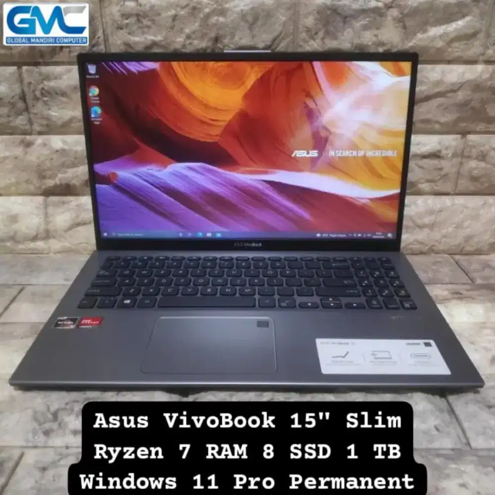 Asus Vivobook 15 FHD Slim Ryzen 7 RAM 8 SSD 1 TB