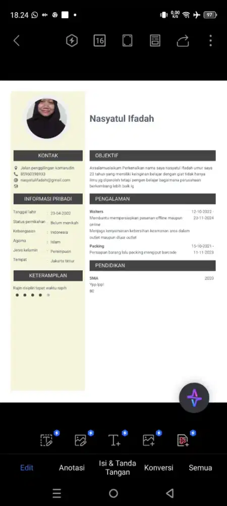 Info loker dong
