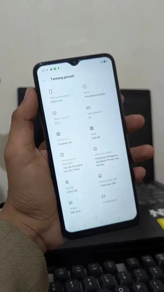 Oppo a15 ram 3/32