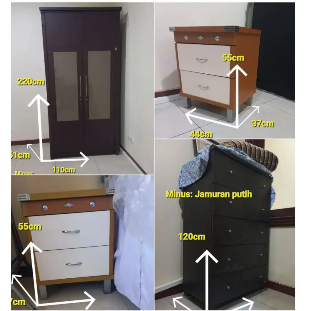 SBY TIMUR TAKE ALL 4  ITEM AMBIL SENDIRI DILOKASI FURNITURE LACI BEKAS