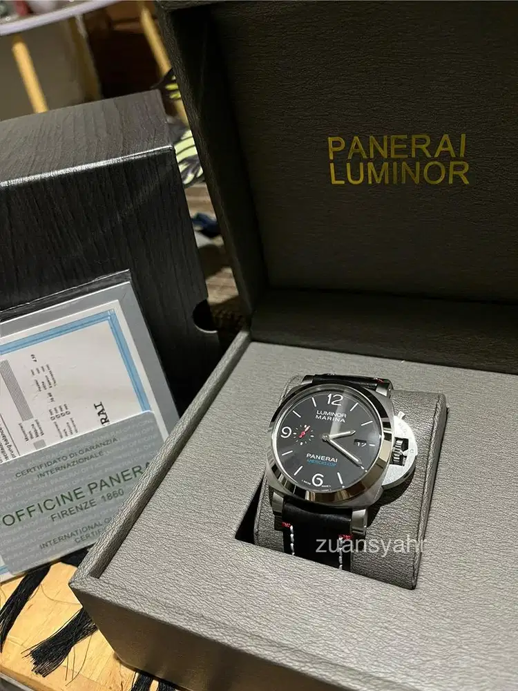 JAM TANGAN PRIA TALI KULIT PANERAI AMERICAS CUP LIMITED EDITION JM