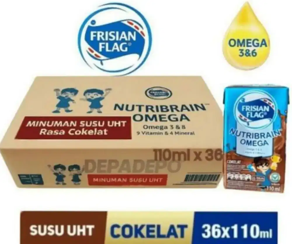 Susu bendera coklat