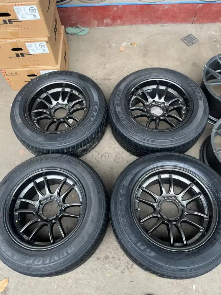 Lenso tds ring 18 lebar 9 pcd 6x139,7 ET 0 ban 265/60 R18 Fortuner dll