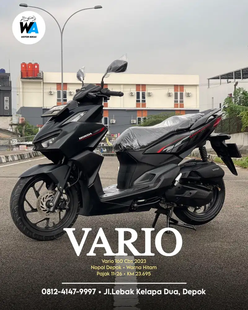 Kredit DP 800 RIBU Honda Vario 160 Cbs Tahun 2023 GARANSI MESIN