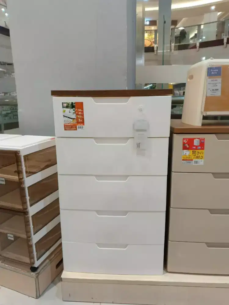 5 Layers Drawers White